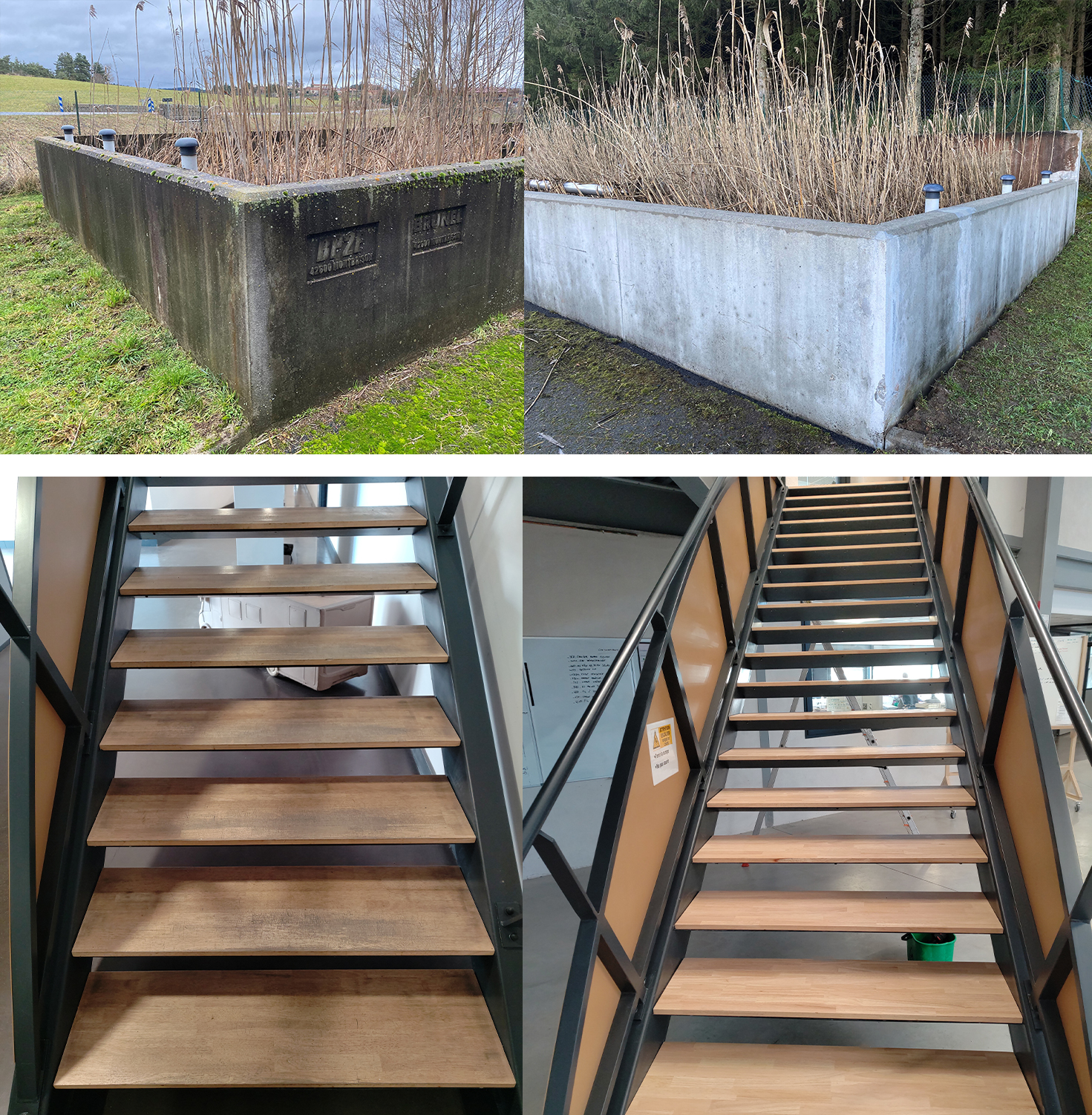 Remise en état d'un mur au Karcher